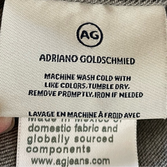 AG Adriano Goldschmeid | Light Gray Wash Button Jean Jacket - Picture 9 of 9